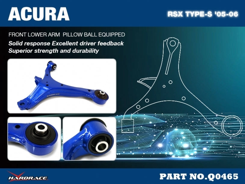 Hardrace Front Lower Arm M14 Ball Joint Hole