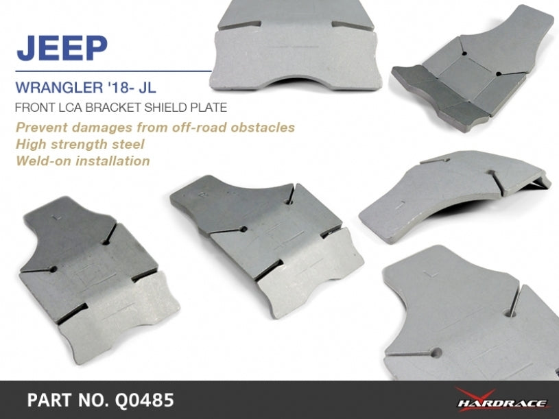 Hardrace Front LCA Bracket Shield Plate