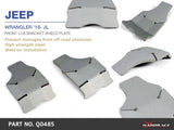 Hardrace Front LCA Bracket Shield Plate