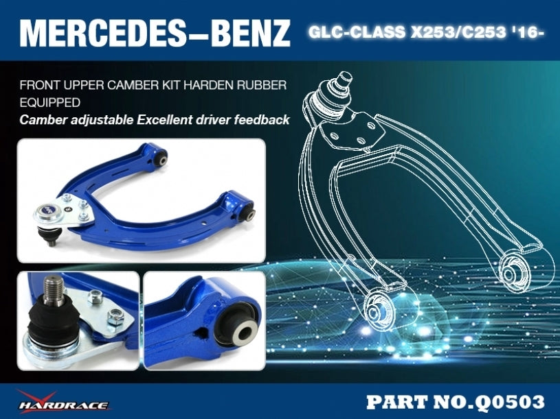 Hardrace Front Upper Camber Kit V2 Rubber