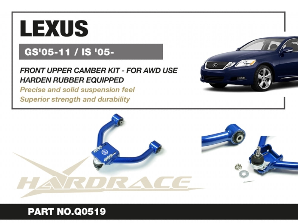 Hardrace Front Upper Camber Kit V2 w/Rubber Bush