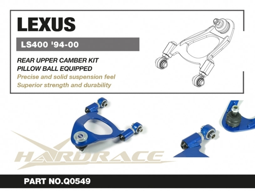 Hardrace Rear Upper Arm Camber Kit w/Pillow Ball