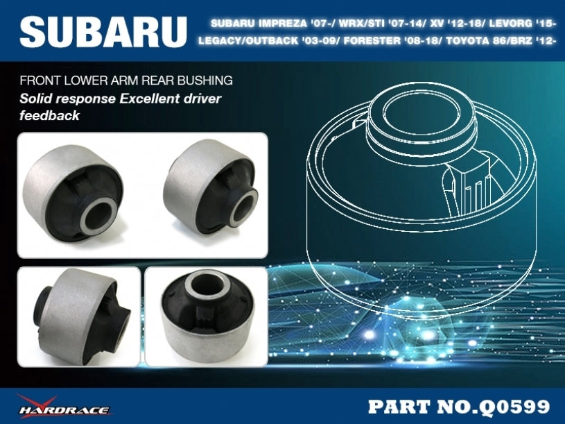 Hardrace Front Lower Arm Bush Big Rubber (Street)