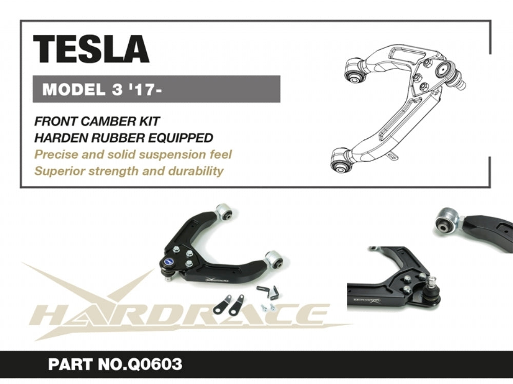 Hardrace Front Upper Camber Kit w/Rubber Bush