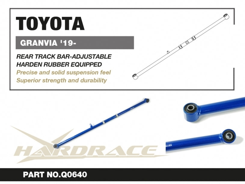 Hardrace Rear Track Bar Adjustable w/Rubber Bush
