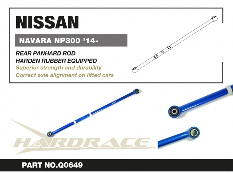 Hardrace Rear Panhard Rod w/Rubber Bush