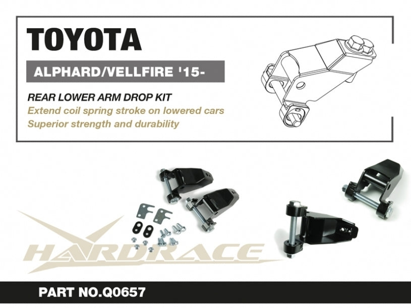 Hardrace Rear Lower Arm Drop Kit