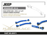 Hardrace Rear Upper Arm V2 Adj Lift 0-4.5" w/Rubber Bush