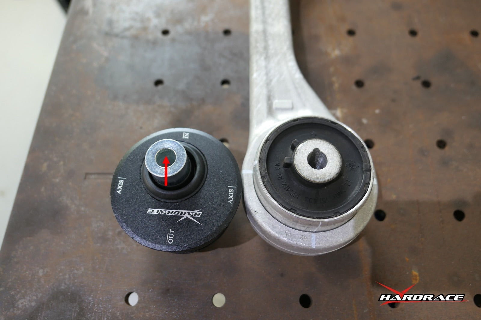 Hardrace Front Lower Arm Bushing Offset Function w/Pillow