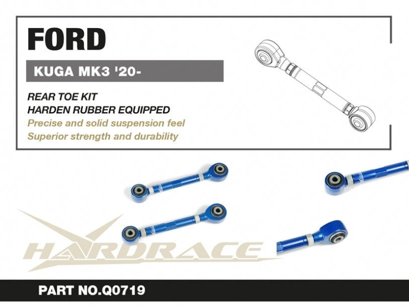 Hardrace Rear Toe Kit w/Rubber Bush