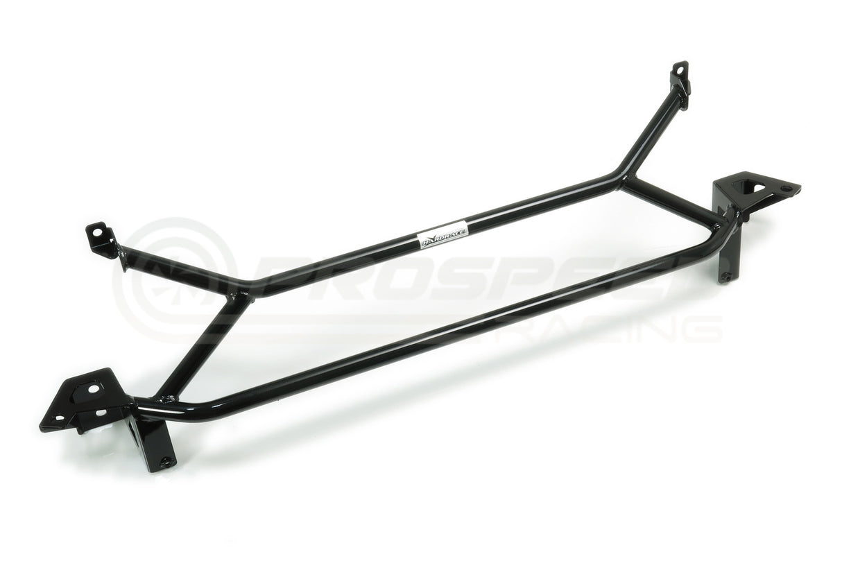 Hard Race Front Member Support Brace Black - Mitsubishi Evo 7-9 Q0734-BLK | Pro Speed Racing