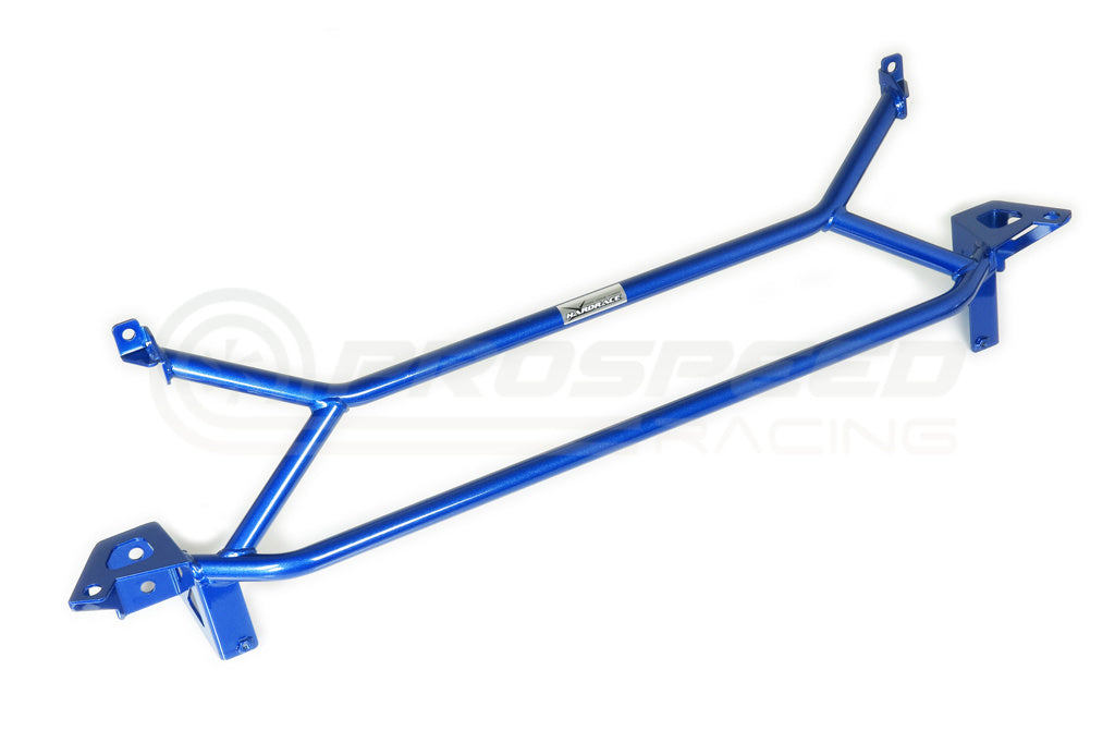 Hard Race Front Member Support Brace Blue - Mitsubishi Evo 7-9 Q0734 | Pro Speed Racing