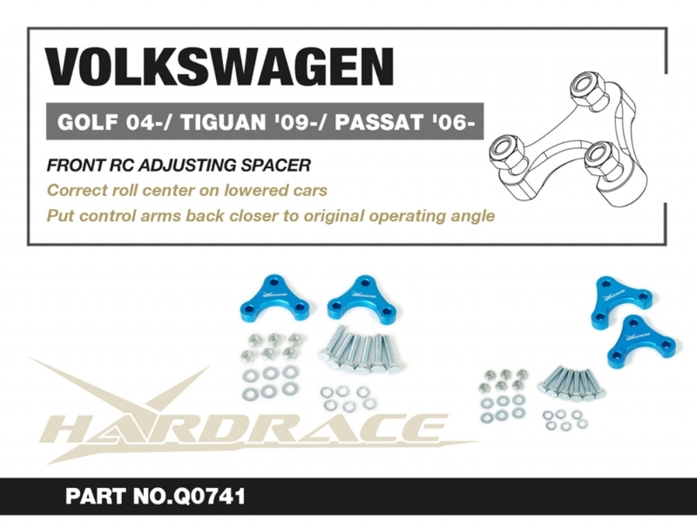Hardrace Front Roll Center Adjusting Spacers