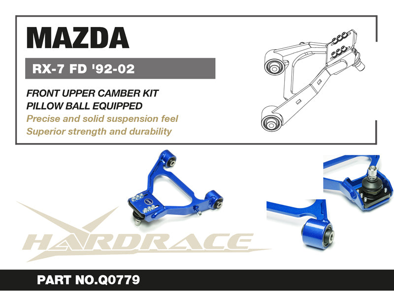 Hardrace Front Upper Camber Kit V2 w/Rubber Bush