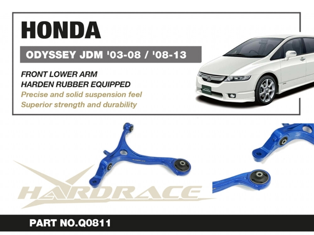 Hardrace Front Lower Control Arms w/Rubber Bush