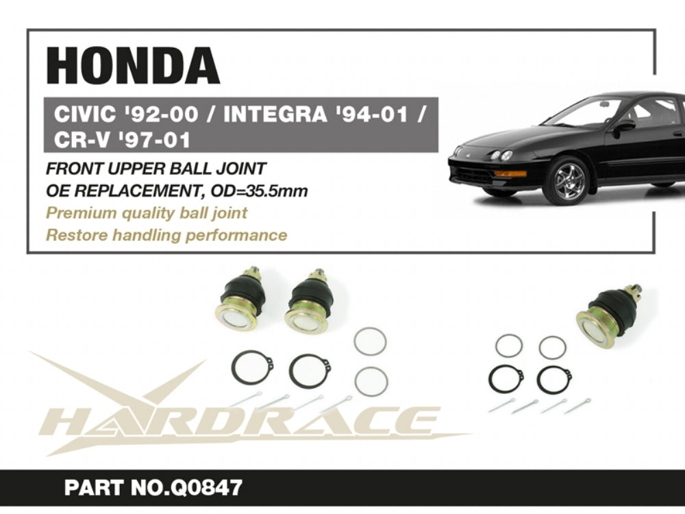 Hardrace Front Upper Ball Joints OE Replacement