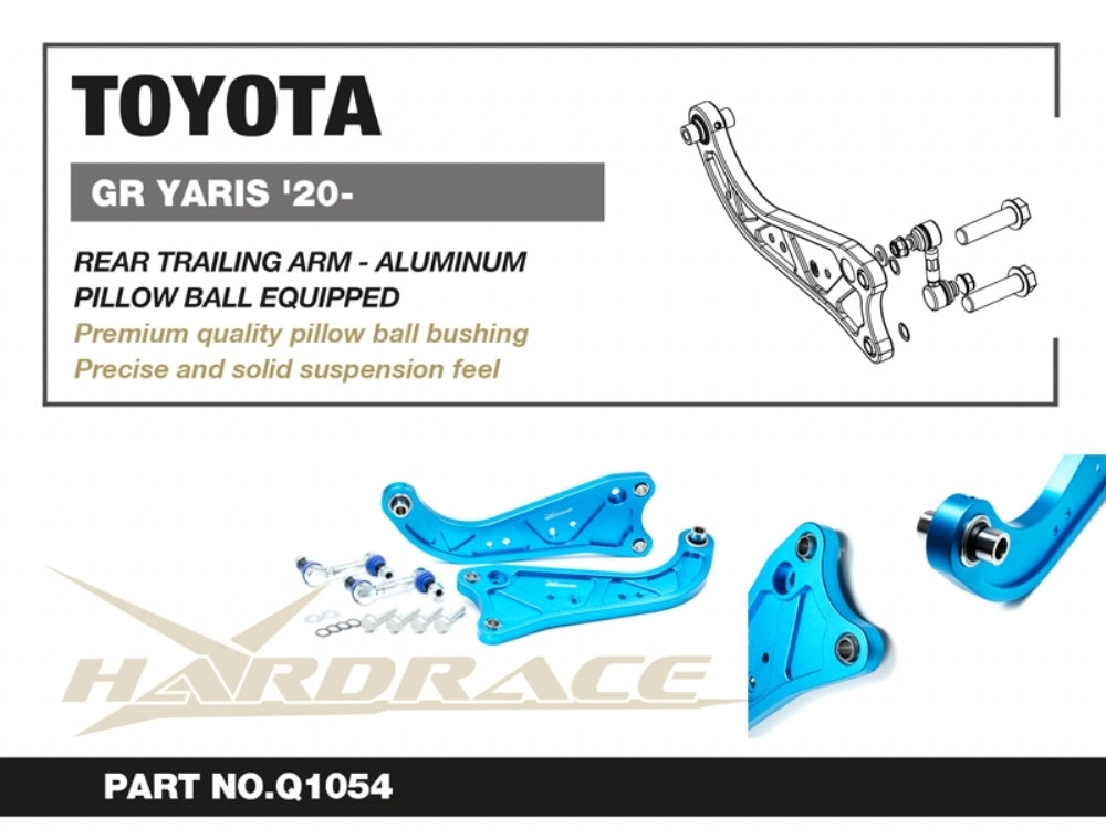 Hardrace Billet Rear Trailing Arm Kit Pillowball