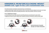 Hardrace Hardened Transmission Mount Left Hand Side