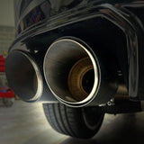 PSR Carbon Fibre Clamp On Exhaust Tip 60mm Inlet/114mm Outlet - SINGLE TIP