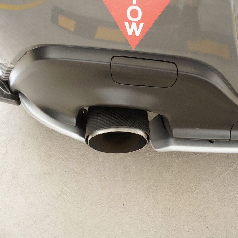 PSR Carbon Fibre Clamp On Exhaust Tip 60mm Inlet/114mm Outlet - SINGLE TIP