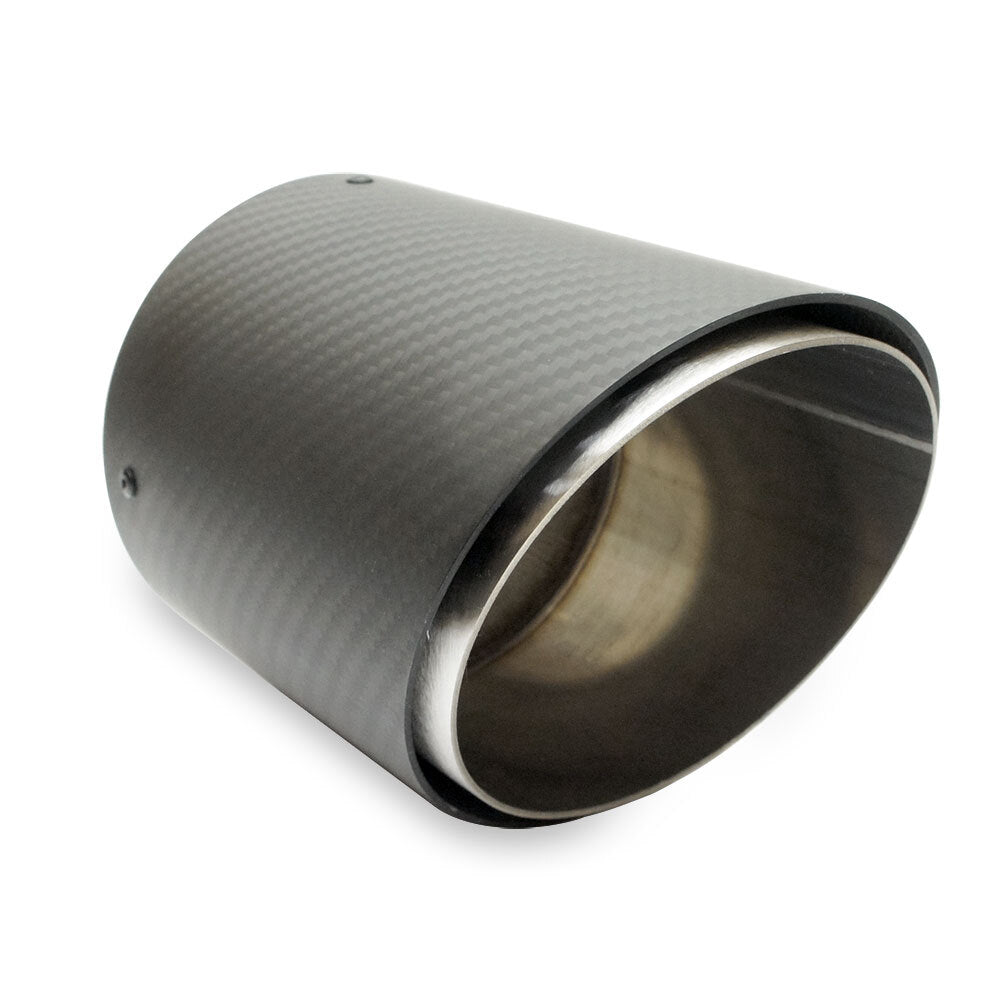 PSR Carbon Fibre Clamp On Exhaust Tip 60mm Inlet/114mm Outlet - SINGLE TIP