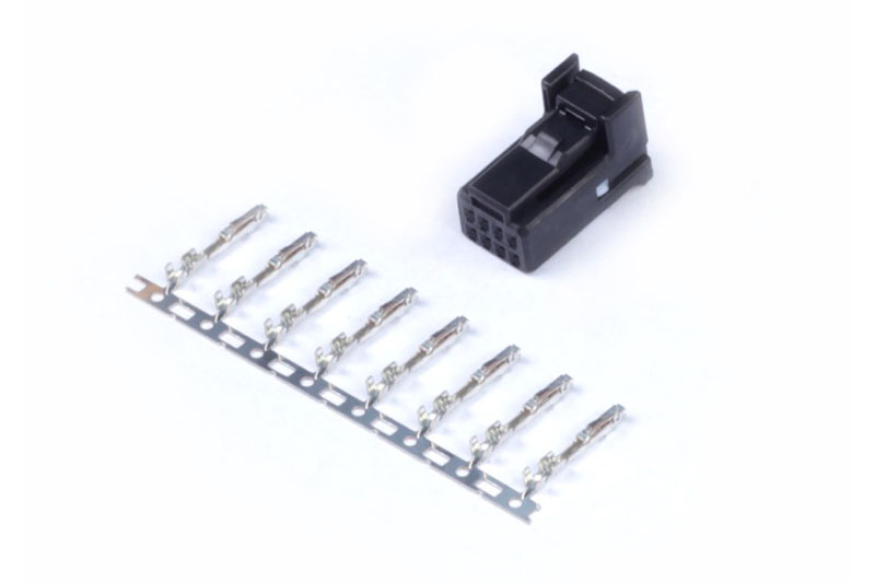 Haltech Plug and Pins Only - 8 Pin Black Tyco HT-030003