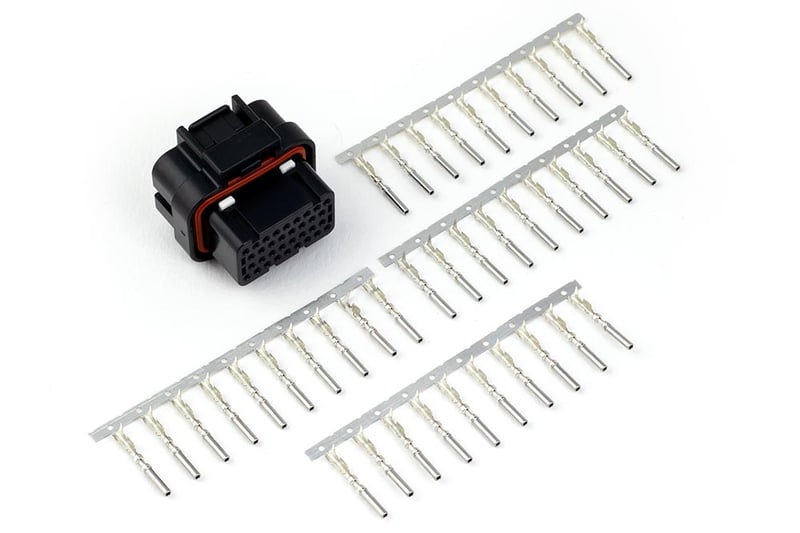 Haltech Plug and Pins Only - AMP 34 Pin 4 Row - Key 2 4 Keyway Superseal Connector HT-030011