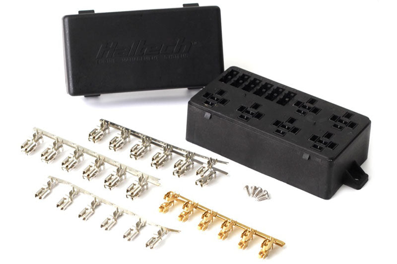 Haltech 6 Circuit Fuse Box with Lid HT-030102