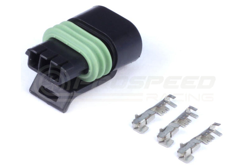 Haltech Plug And Pins Only - Delphi 3 Pin Single Row Flat Coil Connector HT-030414 | Pro Speed