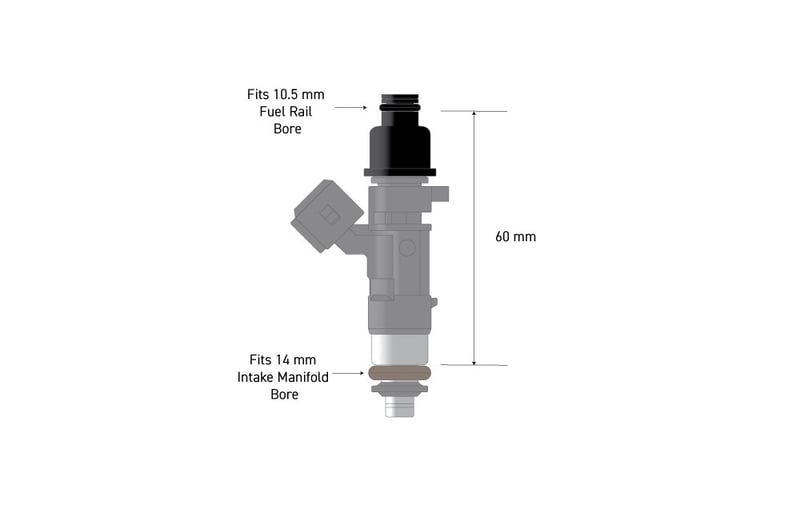 Haltech Fuel Injector Adapter 10.5mm