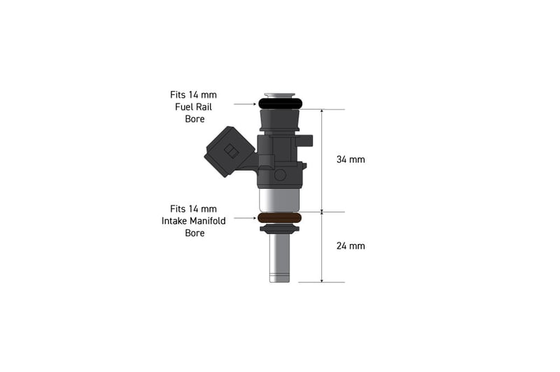 Haltech Bosch 980cc injectors - Flowmatched set of 6 (0280158040)