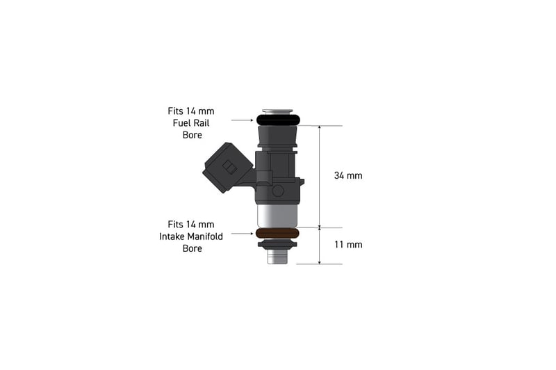 Haltech Bosch 1462cc injectors - Flowmatched set of 8 (0280158333)