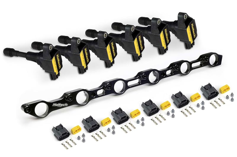 Haltech R35 Coil Bracket Kit Incl. Bracket , Coils & Connectors Toyota 1JZ/2JZ HT-120200