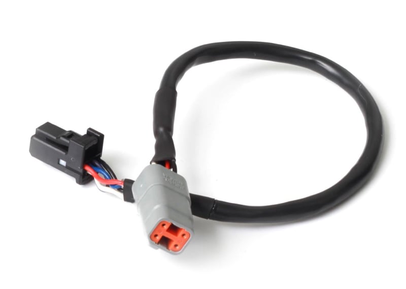 Haltech Elite CAN Cable DTM-4 to 8 pin Black Tyco - 600mm (24") HT-130033