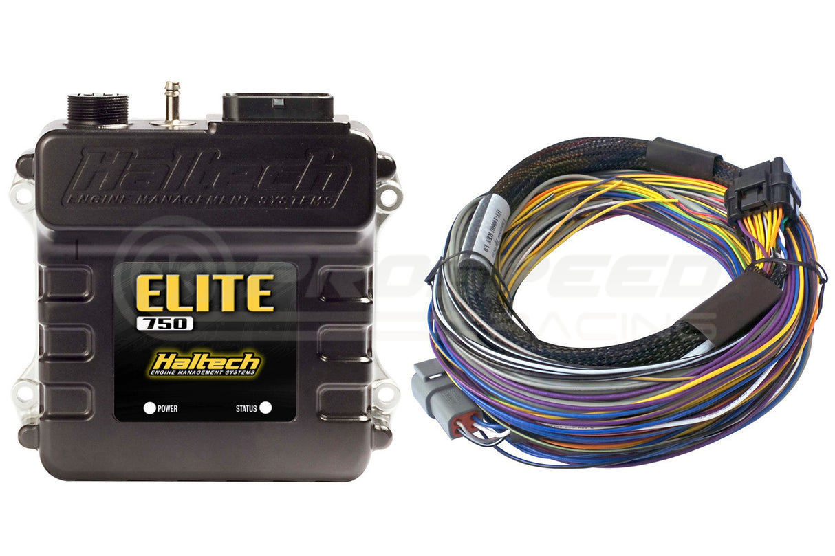 Haltech Elite 750 Universal Wire-In ECU w/2.5m Basic Universal Wire-In Harness HT-150602