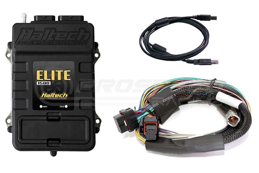 Haltech Elite 1500 Universal Wire-In ECU w/2.5m Basic Universal Wire-In Harness HT-150902