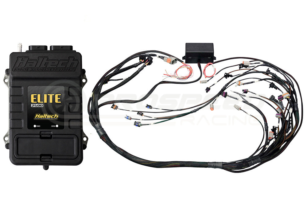 Haltech Elite 2500 Plug 'N' Play ECU + Terminated Harness Kit - GM Gen IV LSX, Bosch EV6 Injectors (