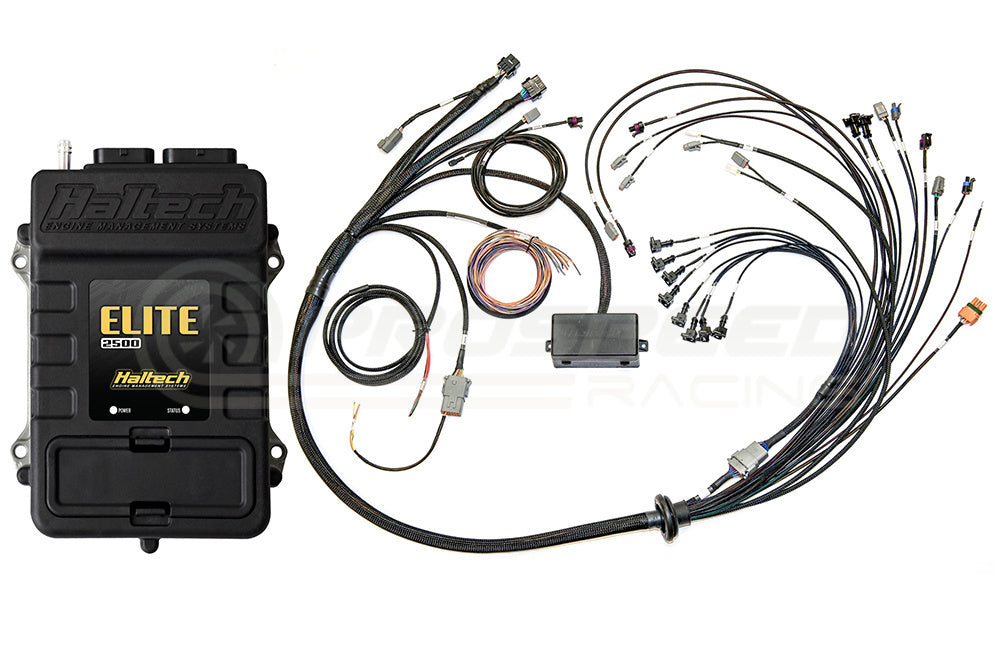 Haltech Elite 2500 Plug 'N' Play ECU + Terminated Harness Kit - GM/Ford/Chrysler V8 w/Bosch EV1 Inje