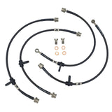 Hosetechnik Braided Brake Line Kit Mitsubishi Evo X HT-MIT-4-081-BLACK