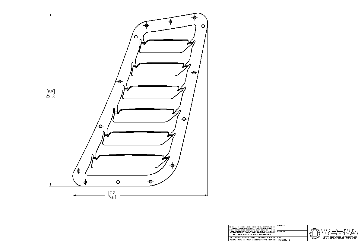 Verus Engineering Bonnet Louver Kit