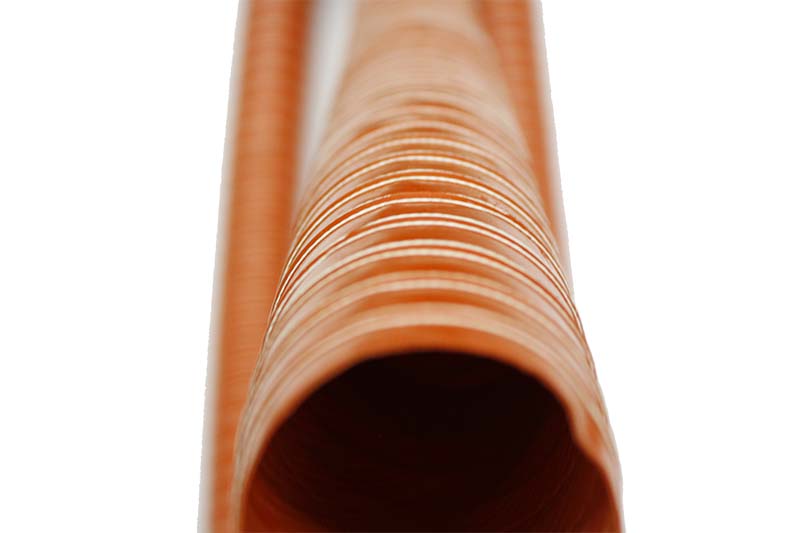 Verus Engineering High-Temp Silicone Brake Duct hose, 2.5" Dia, 12' Long, Orange