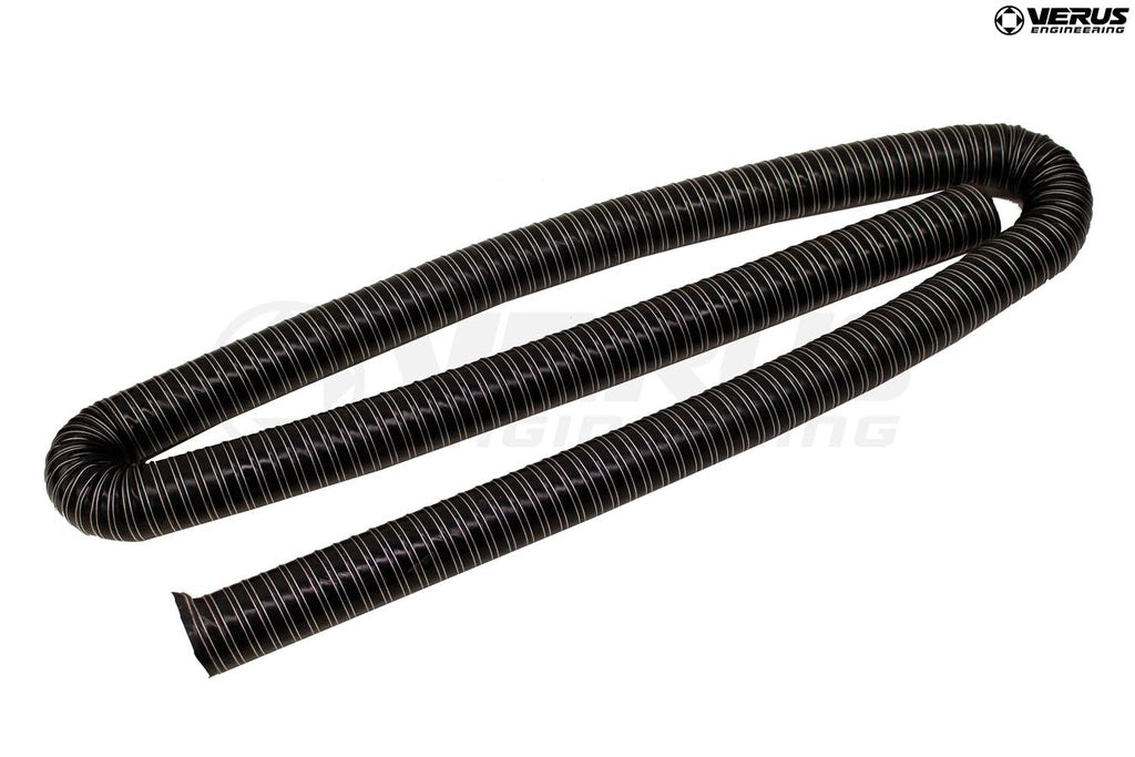 Verus Engineering High-Temp Silicone Brake Duct hose, 3.0" Dia, 12' Long, Black