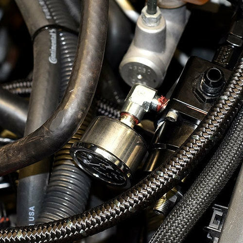 IAG Performance 0-100 PSI Liquid Filled Fuel Pressure Gauge - Black Face