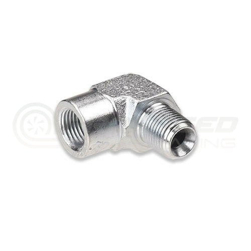 IAG Performance 90 Degree 1/8 inch NPT Male to Female Zinc Plated Fitting IAG-AFD-2060 | Pro Speed 
