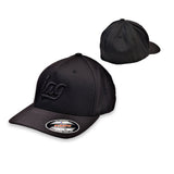 IAG IAG Black Flexfit Cap with Black Script Logo - Size S/M