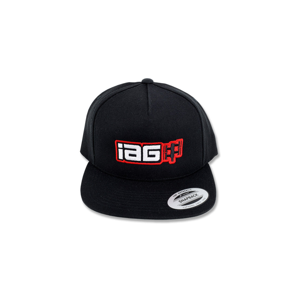 IAG Performance Boxer Logo Embroidered Black Snapback Cap