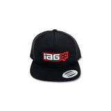 IAG Performance Boxer Logo Embroidered Black Snapback Cap