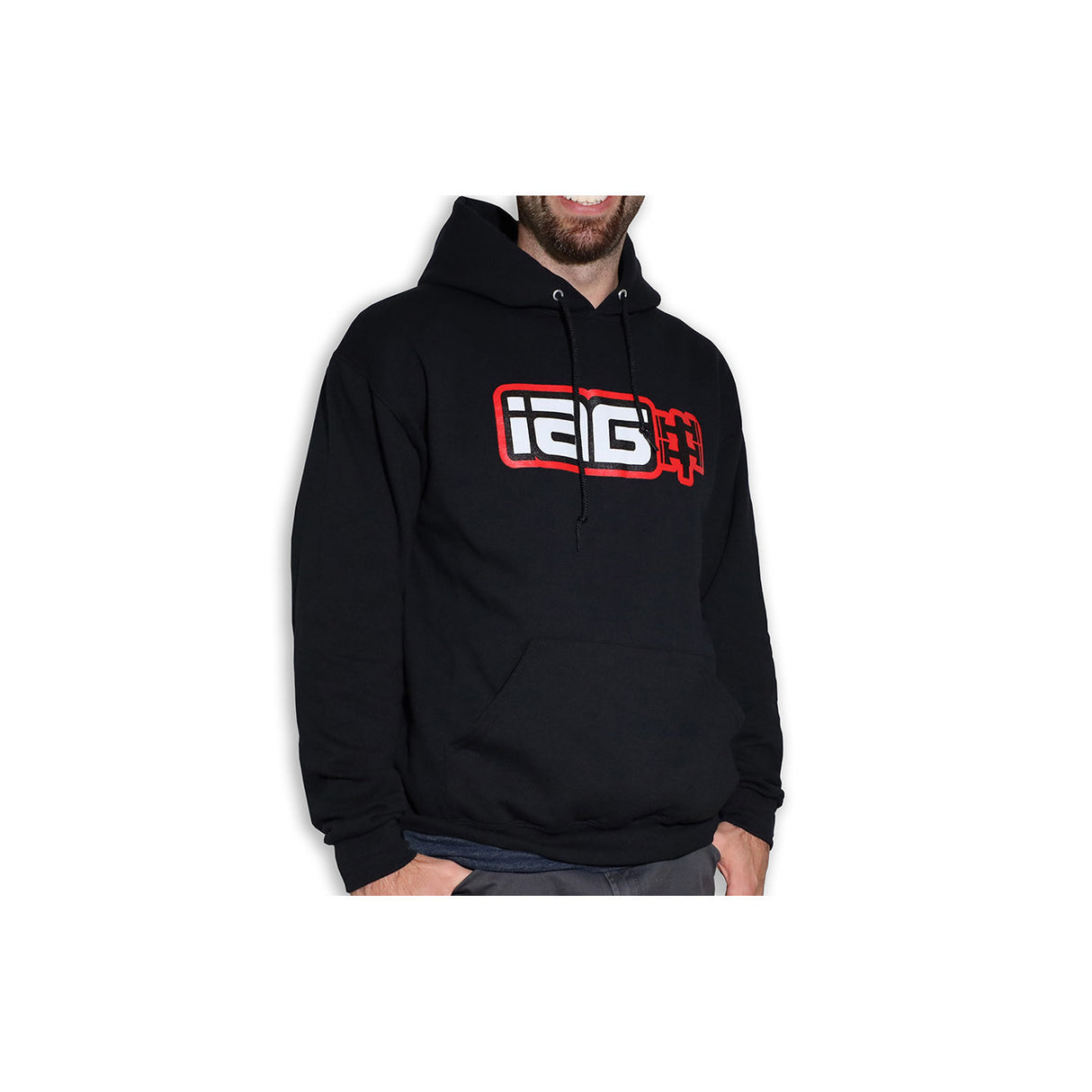 IAG Performance Boxer Logo Black Hoodie