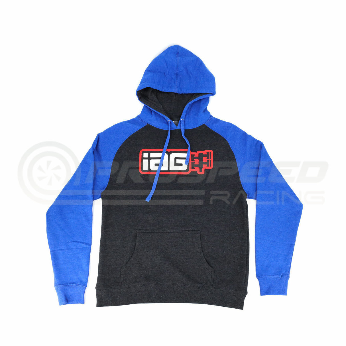IAG Performance Boxer Logo Black/Blue Hoodie IAG-APP-2081BKBL | Pro Speed Racing