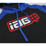 IAG Performance Boxer Logo Black/Blue Hoodie